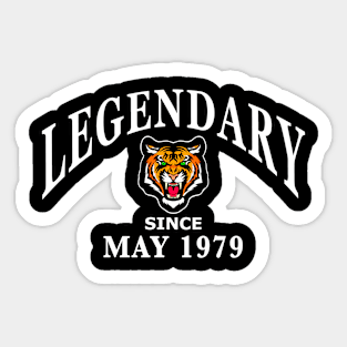 Legendary since May 1979 birthday gift idea Sticker